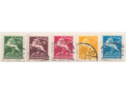 1933, 10-40 f Skautská série, MiNr.511-15, razítkované