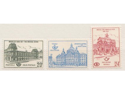 1959/63, 20, 24 a 26 Fr Postpaketmarken, **