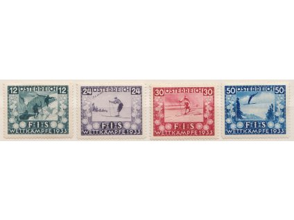 1933, 12-50 g série FIS, MiNr.551-54, těžší *