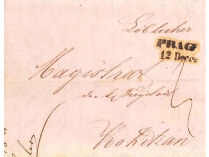 1841, Prag, skládaný dopis