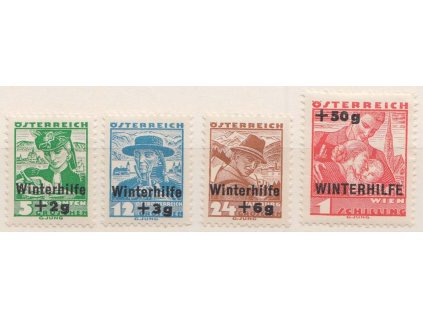 1935, 5g-1S série Winterhilfe, MiNr.613-16, těžké *