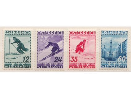 1936, 12-60 g série FIS, MiNr.623-26, těžší *