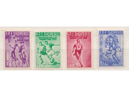 1959, 1.50-11 L série Spartakiáda, MiNr.578-81, ** , archové lomy