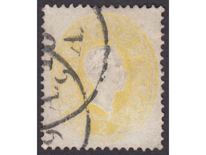 1860, 2 Kr Franc Josef, MiNr.18, razítkované