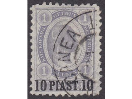 Levanta, 1896, 10Pia/1G Franc Josef, MiNr.30A, razítko, dv