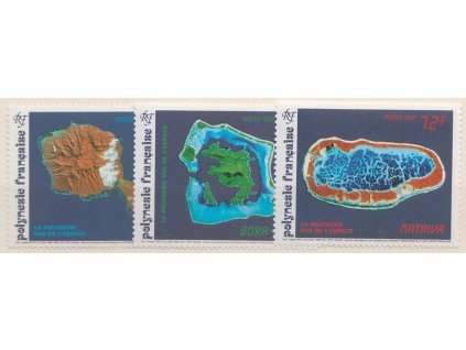 Polynésie, 1992, 46-76 Fr série Ostrovy, MiNr.605-7, **