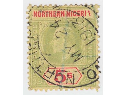 Northern Nigeria, 1910, 5 Sh Eduard, MiNr.36, razítkované