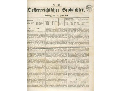 1846, Zeitung 1K 1846, list novin No.166, A4