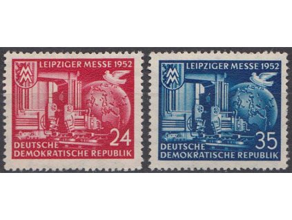 1952, 24-35 Pf série Veletrh, MiNr.315-16, **