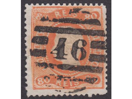 1867, 80 R Luis, MiNr.30, razítkované