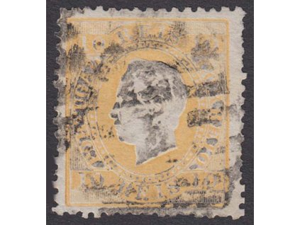 1870, 10 R Luis, MiNr.35B, razítkované, dv