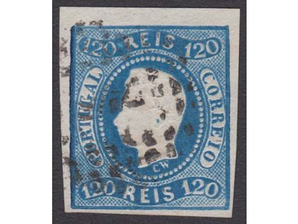 1866, 120 R Luis, MiNr.24, razítkované