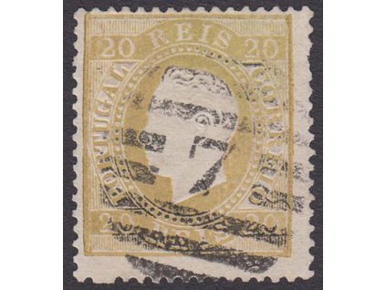 1870, 20 R Luis, MiNr.37C, razítkované