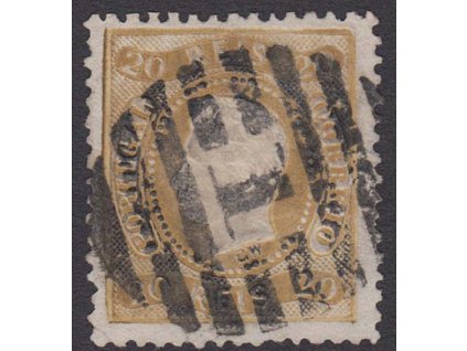 1867, 20 R Luis, MiNr.27, razítkované, lom
