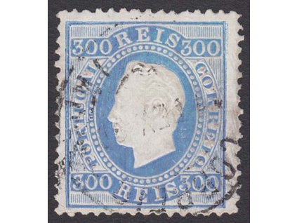 1870, 300 R Luis, MiNr.45yB, razítkované, lehký lom