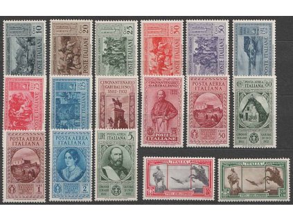 1932, 10C-5L série Garibaldi, MiNr.391-407, ** , dv