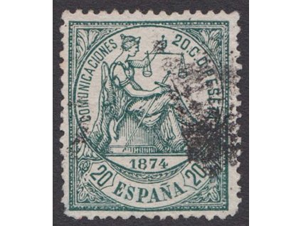 1874, 20 C Alegorie, MiNr.138, razítkované, lom
