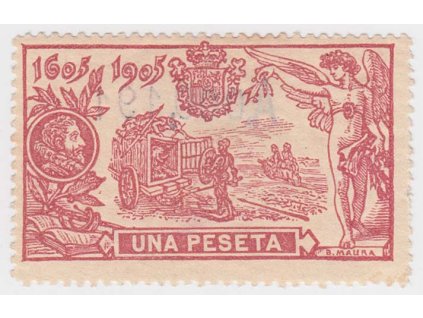 1905, 1 Pta Don Quijote, Mi.300 Euro, MiNr.227, * po nálepce
