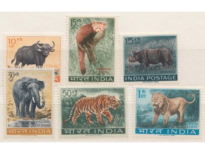 Indie, 1963, 10NP-1R série Fauna, MInr.358-62, **