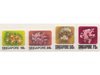 Singapur, 1979, 10-75 C série Orchideje, MiNr.325-28, **