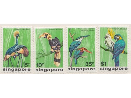 Singapur, 1975, 5C-1Dolar série Ptáci, MiNr.239-42, **