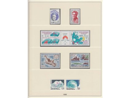 Antarktické území, 1988/1989, sestava známek na listech, **