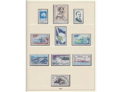Antarktické území, 1981/1983, sestava známek na listech, **