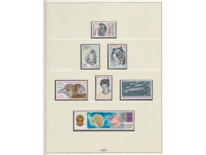 Antarktické území, 2000, sestava známek na listech, **