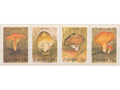 Zambia, 1984, 12-75 N série Houby, MiNr.325-28, **