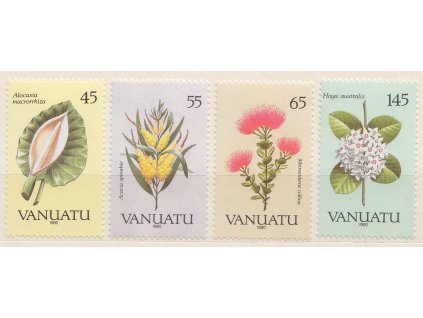 Vanuatu, 1990, 45-145 VT série Flóra, MiNr.830-33, **