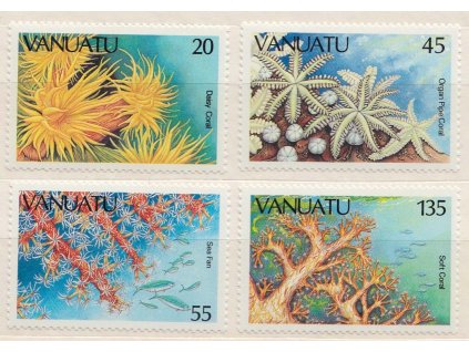Vanuatu, 1986, 20-135 VT série Mořští živočichové, MiNr.732-35, **
