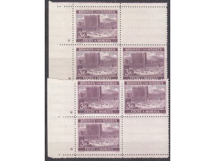 3K Zlín, H+D levé rohové 4bloky, varianta křížek, Nr.36, **