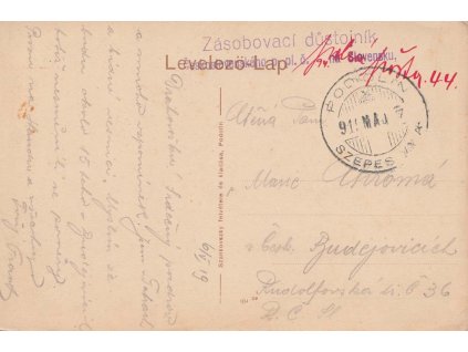 ČSPP na Slovensku, 1919, Zásobovací důstojník + DR Podolin