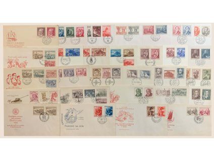 1952, kompletní sada FDC