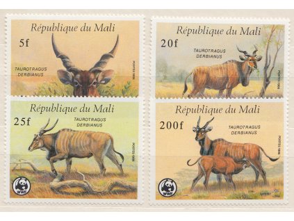 Mali, 1986, 5-200 Fr série Fauna, MiNr.1078-81, **