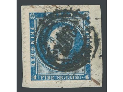 1856, 4Sk Oskar, výstřižek, MiNr.4, razítkované