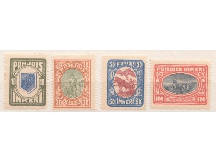 Nordingermandland, 1920, 10P-1M Výjevy, MiNr.8-10, 12, * po nálepce, dv