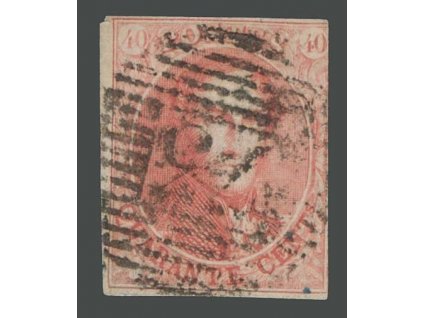 1858, 40C Leopold, MiNr.9I, razítkované