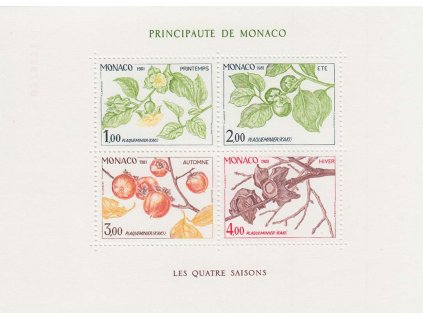 1981, aršík Flóra, MiNr.Bl.18, **