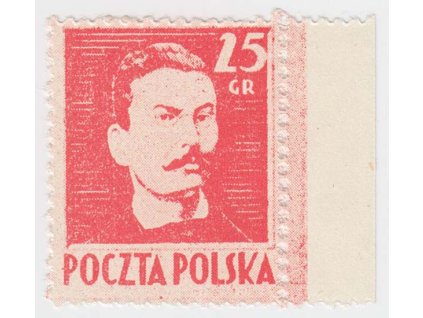 1944, 25 Gr Traugutt, krajový kus, L 11 1/2, MiNr.380C, (*) bez lepu