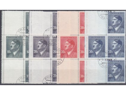 1942, 10-50K Hitler, VK-11, Nr.96-9, razítkované, ilustrační foto