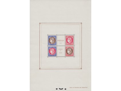 1937, 5-50 C aršík PEXIP, MiNr.Bl.3, ** , krásný luxusní kus