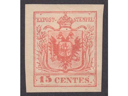 Lombardsko, 1850, 15 C Znak, ND, MiNr.3ND, těžká * - viz. foto, dv