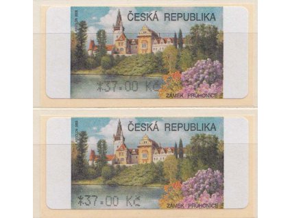 2008, 37 Kč Průhonice, posun číslice, Nr.AU 4/1, **