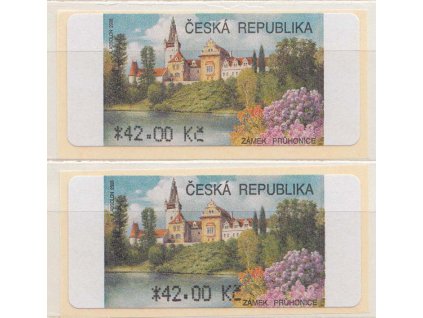 2015, 42 Kč Průhonice, posun číslice, Nr.AU 4/5, **