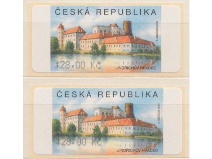 2005, 28 Kč Jindřichův Hradec, posun číslice, Nr.AU 3/1, **