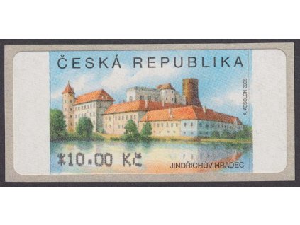 2006, 7.50 Kč Jindřichův Hradec, TV - tečka pod "R", Nr.AU 3/2, TV1, **