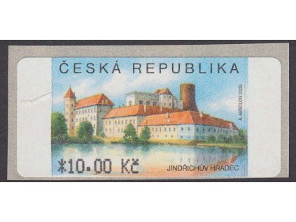 2006, 10 Kč Jindřichův Hradec, TV - zdeformovaný háček, Nr.AU 3/1, TV2, **