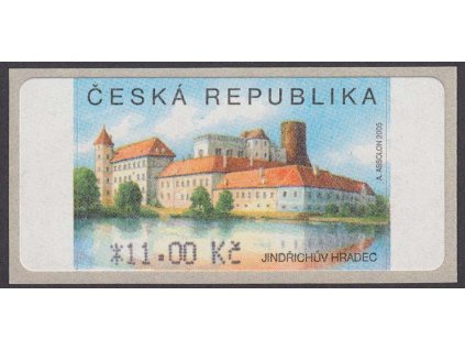 2006, 11 Kč Jindřichův Hradec, TV - tečka pod "R", Nr.AU 3/2, TV1, **