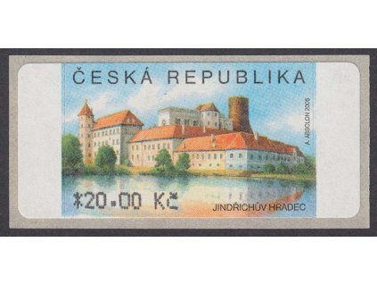 2006, 20 Kč Jindřichův Hradec, TV - tečka pod "R", Nr.AU 3/2, TV1, **